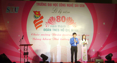 STU tổ chức lễ kỷ niệm 80 năm ngày thành lập Đoàn TNCS HCM và đón nhận bằng khen của Thủ tướng chính phủ