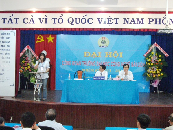 Đại hội Công đoàn trường ĐH Công Nghệ Sài Gòn