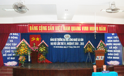 Quá trình hình thành đảng bộ trường ĐH Công Nghệ Sài Gòn.