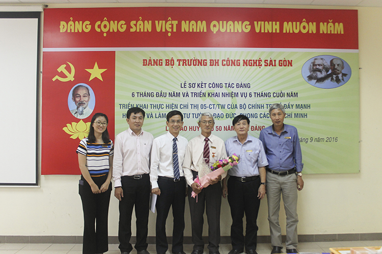 Đảng Bộ Trường Đại học Công nghệ Sài Gòn tổ chức Lễ Sơ kết công tác 6 tháng đầu năm và triển khai nhiệm vụ 6 tháng cuối năm