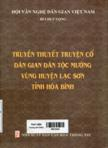 Truyền thuyết truyện cổ dân gian dân tộc Mường vùng huyện Lạc Sơn tỉnh Hòa Bình