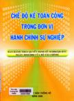 Chế độ kế toán hành chính sự nghiệp