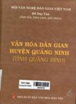 Văn hóa dân gian huyện Quảng Ninh (tỉnh Quảng Bình)