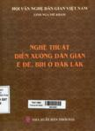 Nghệ thuật diễn xướng dân gian Êđê, Bih ở Đăk Lăk