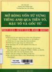 Mở rộng vốn từ vựng tiếng Anh qua tiền tố, hậu tố và gốc từ