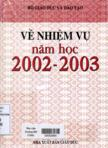 Về nhiệm vụ năm học 2002 - 2003