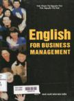 English for business management