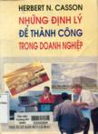 Những định lý để thành công trong doanh nghiệp