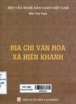 Địa chí văn hóa xã Hiển Khánh