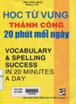 Học từ vựng thành công 20 phút mỗi ngày