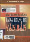 Các bài thực hành tạo và trang trí văn bản bằng máy tính