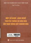 Một số nghề, làng nghề truyền thống và văn hóa ẩm thực vùng đất Khánh Hòa