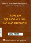 Tràng Sơn một làng văn hóa dân gian phong phú