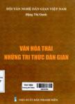 Văn hóa Thái - Những tri thức dân gian