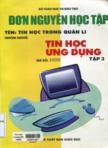 Tin học ứng dụng : tập III