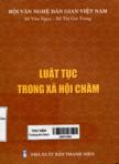 Luật tục trong xã hội Chăm