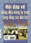 Hỏi đáp về những điều kiêng kỵ trong cộng đồng các dân tộc Việt Nam