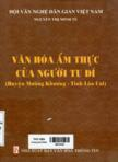 Văn hóa ẩm thực của người Tu Dí (Huyện Mường Khương - Tỉnh Lào Cai)