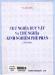 Chủ nghĩa duy vật và Chủ nghĩa kinh nghiệm phê phán