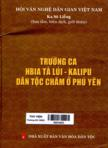 Trường ca Hbia Tà Lúi - Kali Pu dân tộc Chăm ở Phú Yên