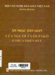 Âm nhạc dân gian của người Tà Ôi-Pakô ở Thừa Thiên Huế