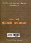 Địa chí xã Bế Triều - huyện Hòa An