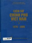 Lịch sử chính phủ Việt Nam 1976 - 2005: T3