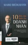 10 điều răn dành cho doanh nhân