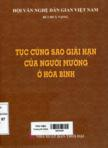 Tục cúng sao giải hạn của người Mường ở Hòa Bình