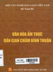 Văn hóa ẩm thực dân gian Chăm Bình Thuận