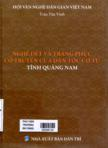 Nghề dệt và trang phục cổ truyền của dân tộc Cơ tu tỉnh Quảng nam