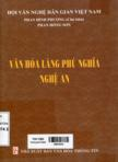 Văn hóa làng Phú Nghĩa - Nghệ An