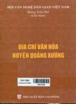 Địa chí văn hóa huyện Quảng Xương