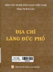 Địa chí làng Đức Phổ