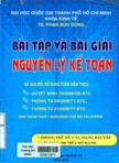 Bài tập và bài giải nguyên lý kế toán