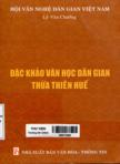 Đặc khảo văn học dân gian Thừa Thiên Huế