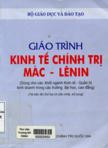 Giáo trình kinh tế chính trị Mác - Lênin