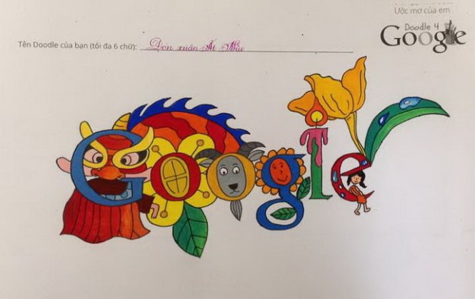 Google Vietnam names first nine finalists for doodle drawing contest