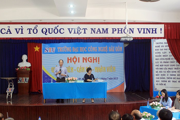 Hội nghị Giảng viên, cán bộ, nhân viên Trường ĐH Công Nghệ Sài Gòn