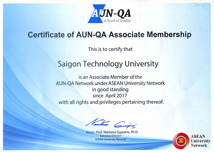 STU được công nhận là thành viên liên kết của AUN - QA