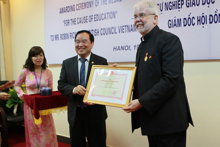 British Council director honoured for contribution to education