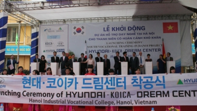 Vocational training project for disadvantaged students in Hanoi launched